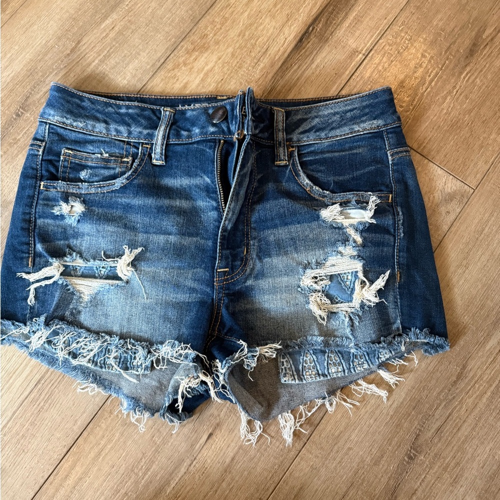 Distressed Denim Women's Shorts